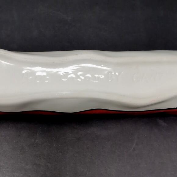 Bella Casa By Ganz Olive Boat Tray Server Ceramic Dish Appetizer Charcuterie - Picture 11 of 12